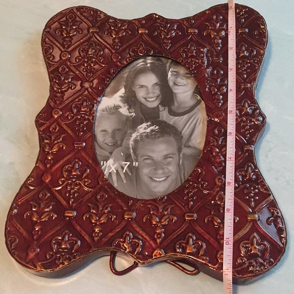 Fleur de Lis Photo Frame 5” x 7” photo - Picture 5 of 6